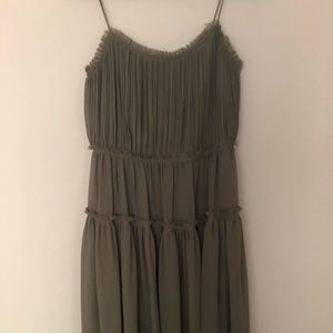 Olive green Banana Republic dress